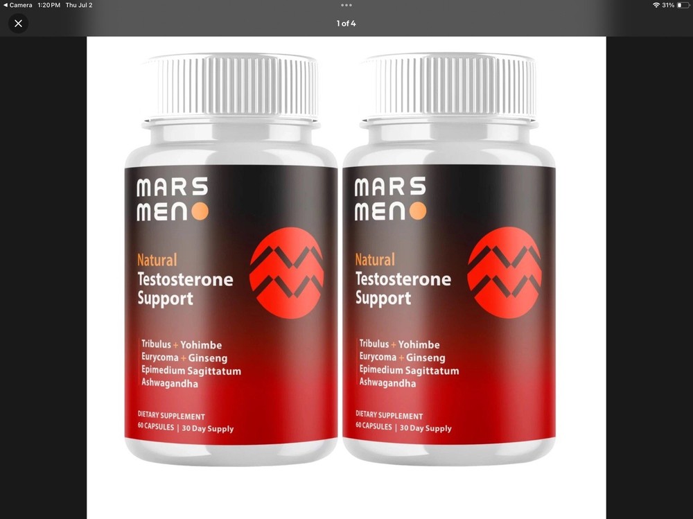 2-Pack Mars Men Capsules – MarsMen for Men Health Capsules – 120 Caps Exp 2/2028