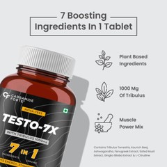 Carbamide Forte Testo-7X (Tribulus Terrestris) for Stamina & Strength (60 Tabs)