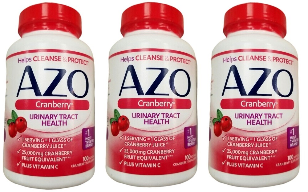AZO Cranberry Softgels Maximum Strength 100ct ( 3 pack ) ^