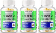 360 Softgels Berberine with Ceylon Cinnamon 5000mg