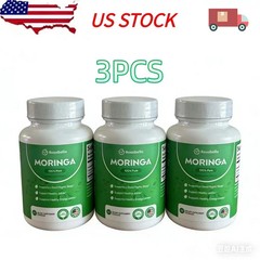 3Pack Moringa Capsules for Immune Support & Gut Health 180 Capsules US STOCK