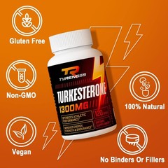 Testosterone Booster, Turkesterone Supplement 1300Mg Ultra High Strength (Ajuga