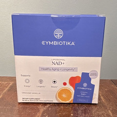 Cymbiotika Liposomal NAD+ Liquid Dietary Supplement Orange Vanilla 10 Packets