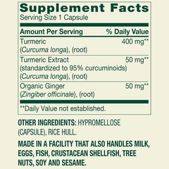 Spring Valley Turmeric Curcumin with Ginger Powder DietarySupplement 500mg 180ct