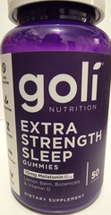 Goli Nutritional Supplement, Extra Strength Sleep Gummy 10mg Melatonin – 150 …