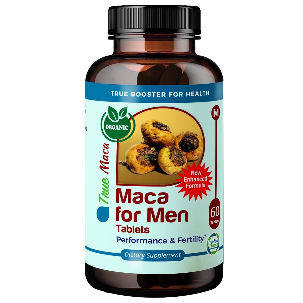 TrueMed Maca for Men Maca Root Support Performance and Fertility Supplement