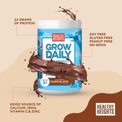Healthy Heights Grow Daily Kids Protein Drink Mix (Chocolate) – High Protein …