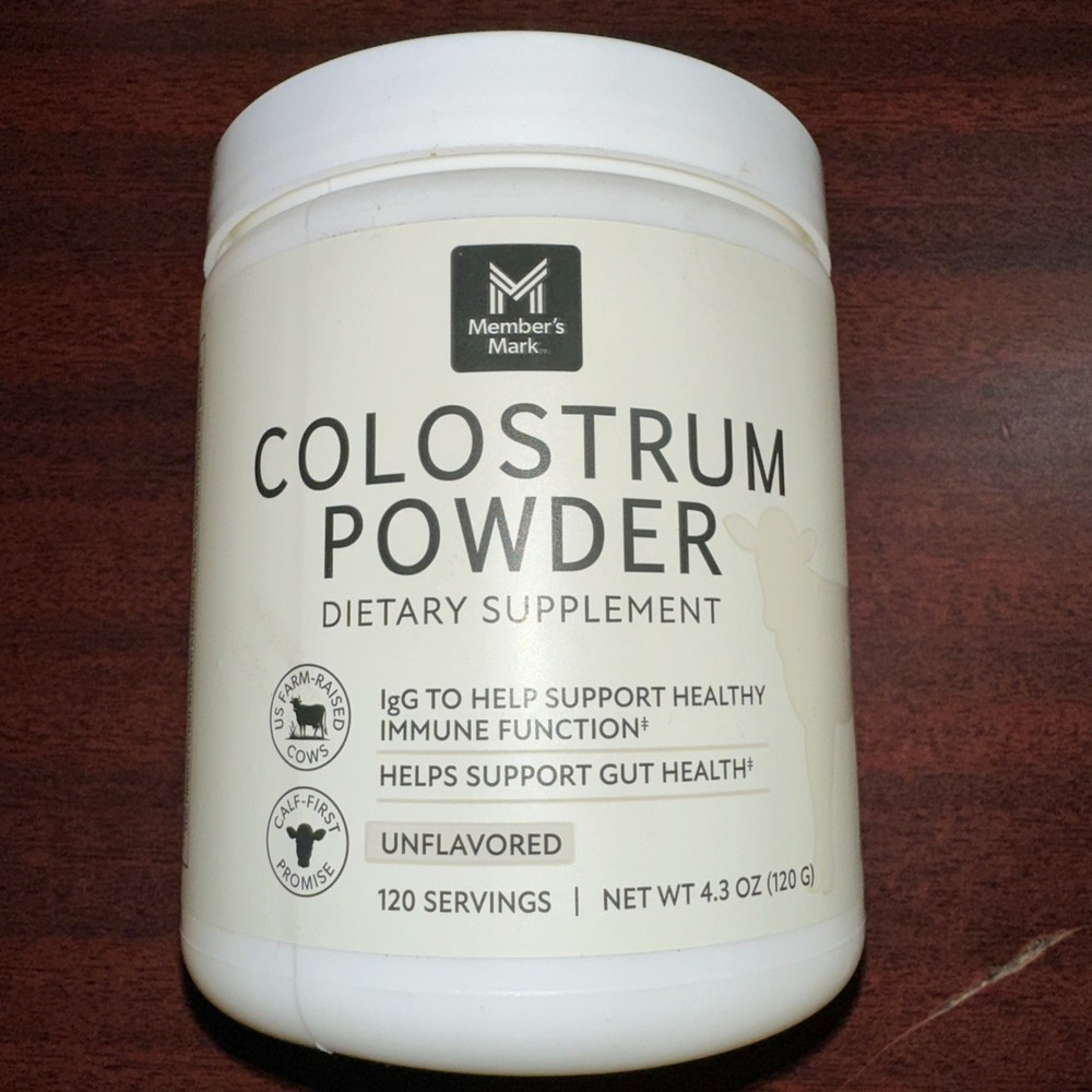 Member’s Mark Colostrum Powder Unflavored 4.3 Oz EXP 09/2027