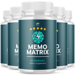 (5 Pack) Memo Matrix Advanced Brain Max Support Supplement MemoMatrix 300 Caps