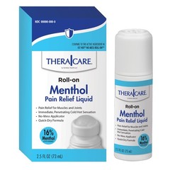 16% Menthol Roll-On Pain Relief | Cold Hot Sensation | Non-Greasy 2.5 oz