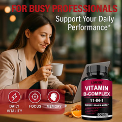 Methylated B Complex – Supports Energy, Mood & Nerve Health – 60 Capsules