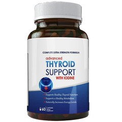 Advanced Thyroid Support Supplement with Iodine Dietary 60 Caps Free Shipping