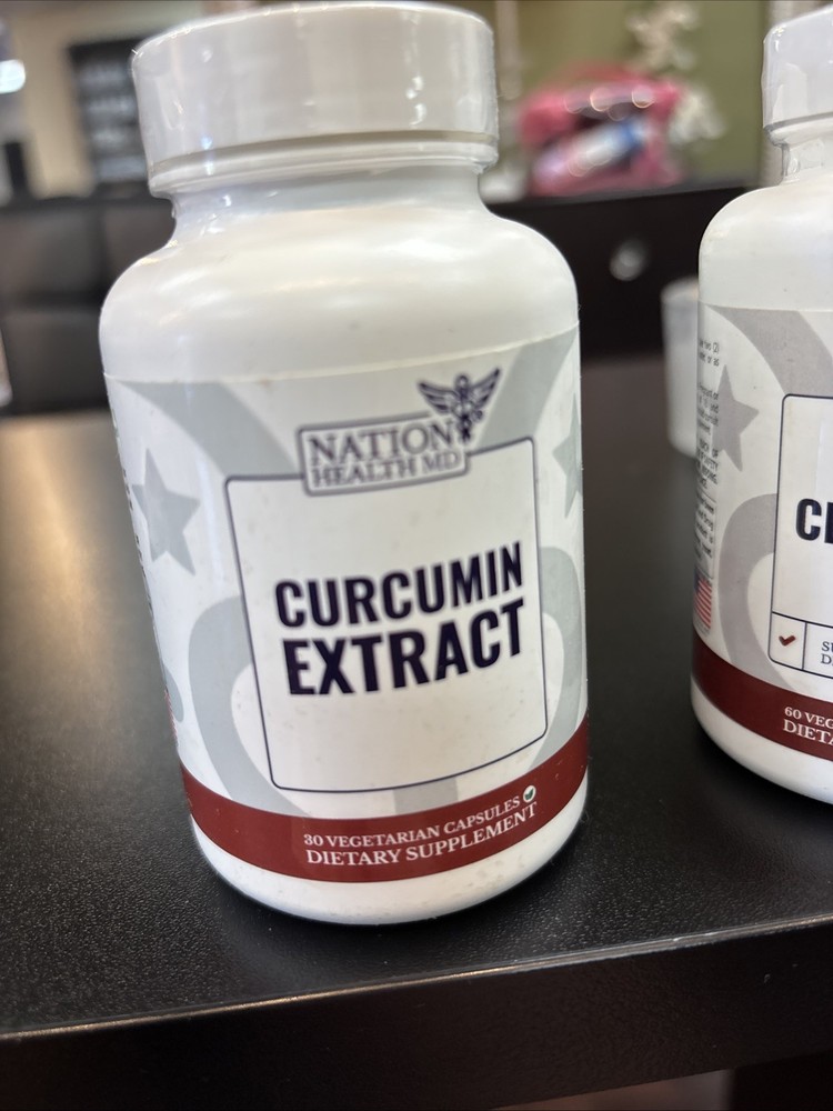 Nation Health MD Curcumin Extract Dietary Supplement – 30 CAPSULES – Exp 01/2027