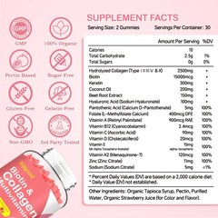 Sijigood 2 Pack Multi Collagen Peptides Gummies For Women Men Ultra Hydrolyzed