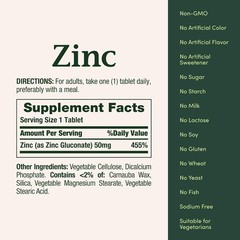 NatureG????s Bounty Zinc Immune Support Dietary Supplement 50 mg 100 Caplets