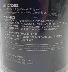 Bageto Creatine Monohydrate Gummies 8000mg 120ct Complex BlackRedRaspberry Ex927
