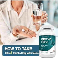 NerveBliss Nerve Support Supplement Capsules Neuropathy Comfort 1 Pack 60Ct