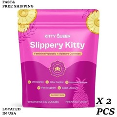2 PACKS-LUXRY Kitty Queen Slippery Kitty – Feminine Probiotic + Moisture Gummies