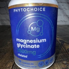 PhytoChoice Chelated Magnesium Glycinate Supplement – 2500 MG 90 caps