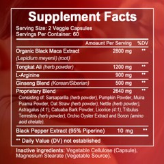 Black Maca Capsule,2800mg,Enhance Sex Drive,with black pepper maximum absorption