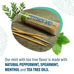 Preserve Toothpicks Refreshing Natural Mint Tea Tree Flavored Toothpicks for …