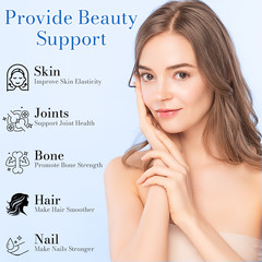 Hydrolysed Type I Marine Collagen Capsules 1500mg For Skin, Nail Hair Health.