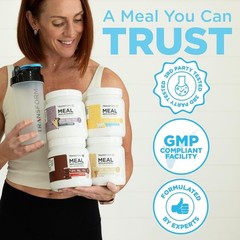 Complete Meal Replacement Shake: Strawberry & Cream Flavor, 10.1 oz, 7 Servings
