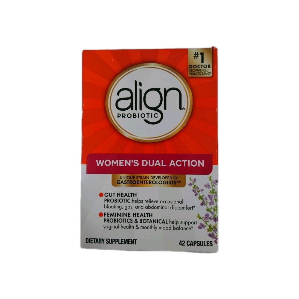 Align Probiotic Supplement Women’s Dual Action 42ct Exp 7/2026
