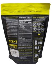 FIVE PACK – -Ascent Native Whey Protein Powder Blend, Chocolate, 1 lb BAGS