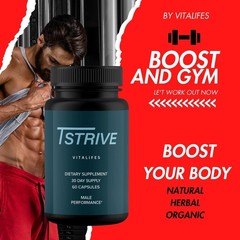 (5 Pack) Tstrive Advanced Male Support Performance Supplement 300 Capsules