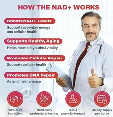 ZOOONE 1000mg NAD+ Berry DrinkMix 30 Pack Anti-Aging Energy Focus Support
