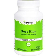 Vitacost Rose Hips – 1,100 mg per serving – 120 Capsules: exp 9/2027