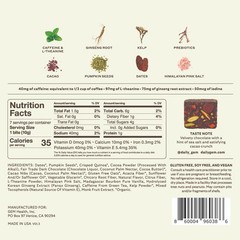 GEM Energy Caffeinated Chocolate Bite, 40mg Caffeine, Ginseng Root, LTheanine…