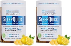 Relaxium SleepQuick Gummies Melatonin Probiotic Lemon 90 Gummies