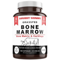 Grass Fed Bone Marrow Supplement, 3060mg, Skin, Oral Health, and Joint Support