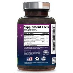 Ashwagandha Supplements – High-Absorption 120 Count (Pack of 1)