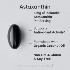 Astaxanthin Supplement from Algae – For Antioxidant Activity, Skin & Eye Health