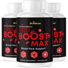 Red Boost Max- Cardiovascular Health, Blood Pressure & Sugar Support- 3 Bottles