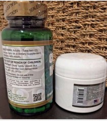 Kit Celulas Madres Capsules / Cream with bluegreen aquae ( AFA Extract ) bioxcel