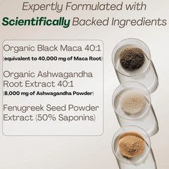 MACAPLUS+ Black Maca Root + Ashwagandha Advanced Vitality Supplement (60ct)
