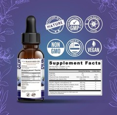 GuruNanda Cold Pressed Black Seed Oil with Vitamin D3 & K2 – Supports Immune