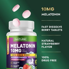 Built by Nature Melatonin 10 mg – Sleep 360 Count (Pack of 1)