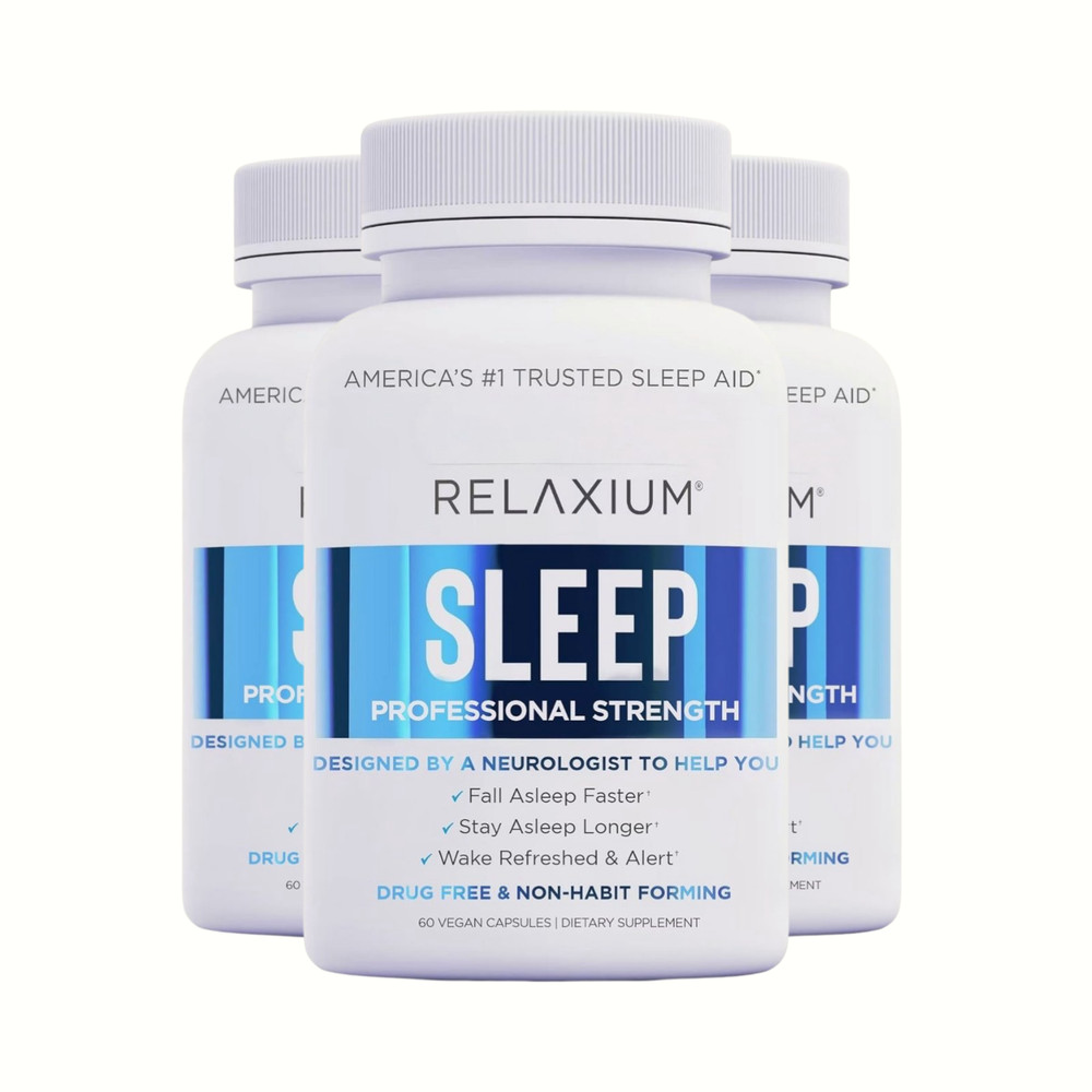3-Pack Relaxium Sleep Plant-based Sleep Supplement Better Dietary (180 Capsules)