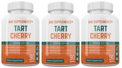 3 pk Tart Cherry Extract 900mg Anthocyanins for Gout Joint Pain Arthritis