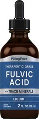 Liquid Fulvic Acid Drops | 2 fl oz | With Trace Minerals | By Piping Rock