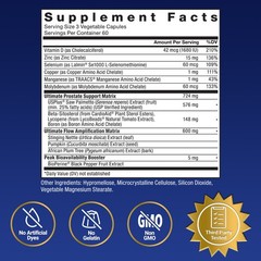 Force Factor Prostate Ultimate Saw Palmetto Nettle Urinary Flow Bladder 180ct