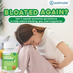 Bifidobacterium Probiotic Supplement 200 Count Capsule | 24/7 Digestive Support