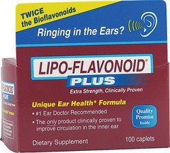 Lipo-Flavonoid Plus 100 Caplets Plus For Ear Health (Pack Of 4 Bottles)