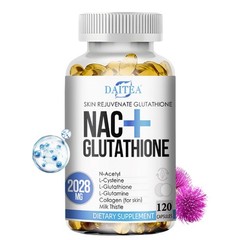 Glutathione Supplement Skin Anti Agin Acne Scar Dark Spot Remover 120 Softgel