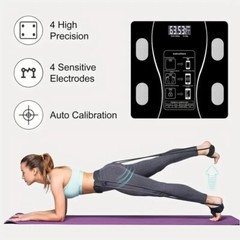 Digital body weight bathroom scale with step-on technology, 400 pounds